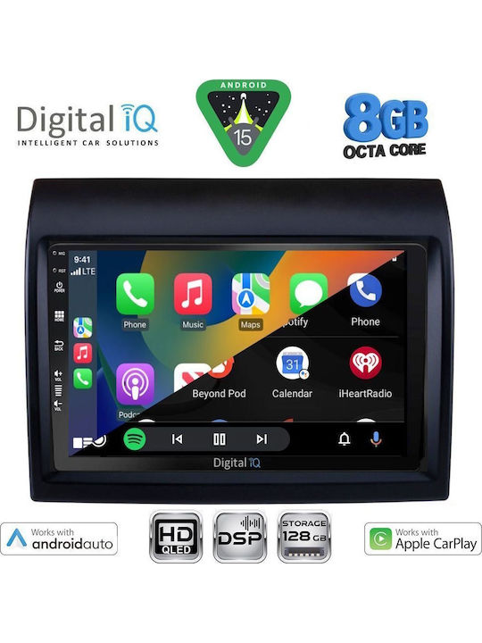 Digital IQ Car Audio System for Peugeot Boxer Fiat Ducato Citroen Jumper 2011-2021 Bluetooth USB WiFi GPS Apple CarPlay Android Auto with 9" Touch Screen