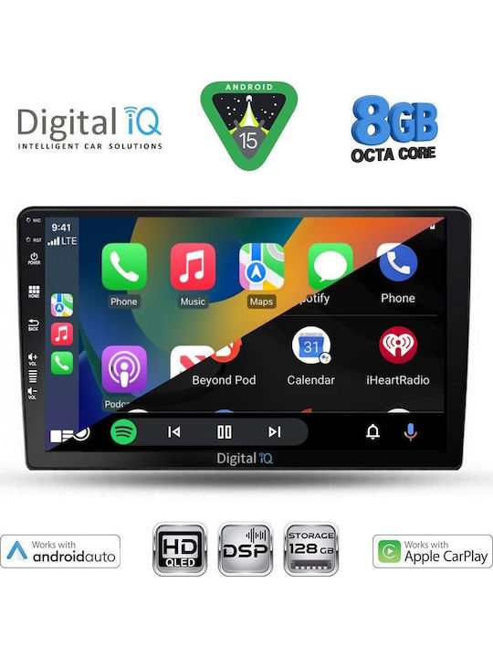 Digital IQ Car Audio System for Kia Ceed 2006-2009 Bluetooth USB WiFi GPS Apple CarPlay Android Auto with 9" Touch Screen