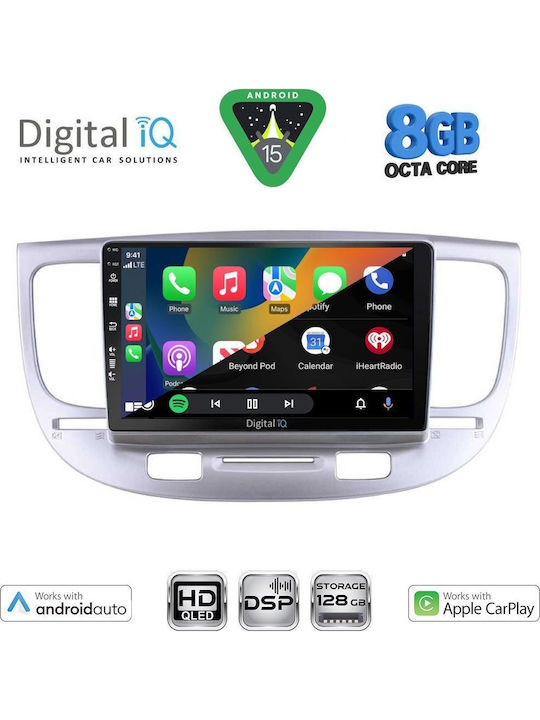 Digital IQ Car Audio System for Kia Rio 2005-2011 Bluetooth USB WiFi GPS Apple CarPlay Android Auto with 9" Touch Screen