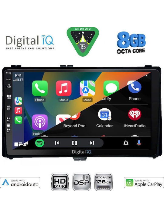 Digital IQ Car Audio System for Toyota Auris Aygo X Corolla 2017-2019 Bluetooth USB Wi-Fi GPS Apple CarPlay Android Auto with 9 Inch Touch Screen DIGITAL IQ BXF 7703 CPAA