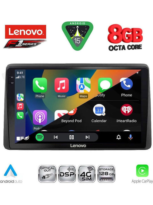 Lenovo Car Audio System for Nissan Juke 2021 Bluetooth USB WiFi GPS Apple CarPlay Android Auto with 10" Touch Screen