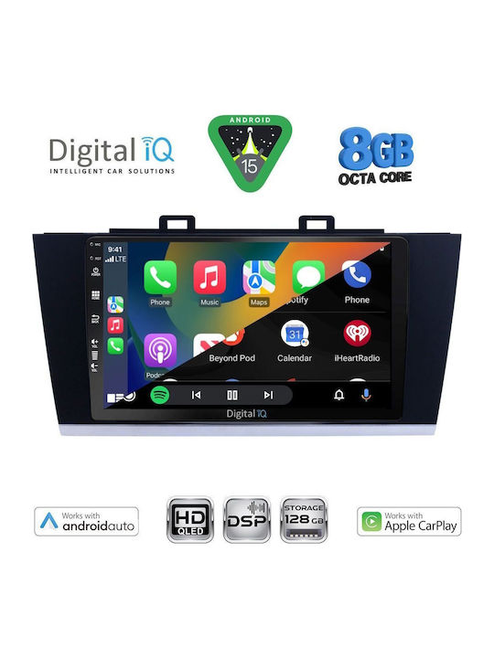 Digital IQ Car Audio System for Subaru Legacy / Outback 2014-2019 (Bluetooth/USB/WiFi/GPS/Apple CarPlay/Android Auto) with 9" Touch Screen