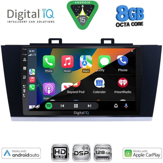 Digital IQ Ηχοσύστημα Αυτοκινήτου για Subaru Legacy / Outback 2014-2019 (Bluetooth/USB/WiFi/GPS/Apple-Carplay/Android-Auto) με Οθόνη Αφής 9"