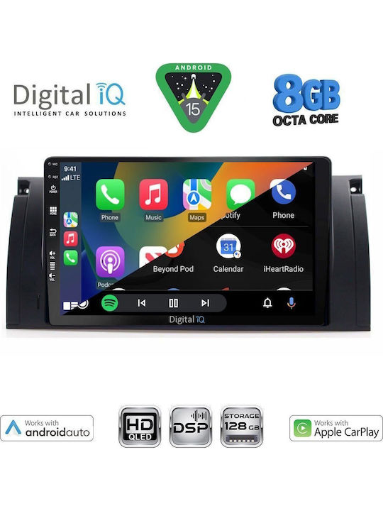 Digital IQ Car Audio System for BMW Series 5 (E39) / X5 (E53) 1997-2005 with Touch Screen 9"