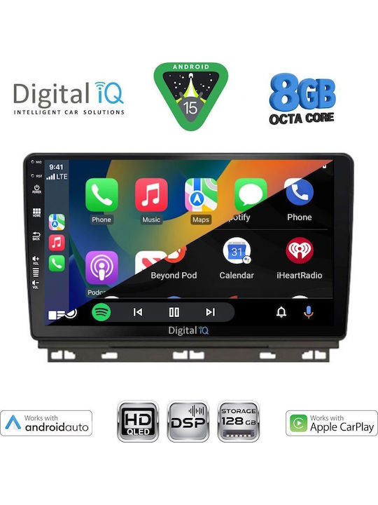 Digital IQ Car Audio System for Renault Clio / Captur 2019+ Bluetooth USB Wi-Fi GPS Apple CarPlay Android Auto with 9 Inch Touch Screen