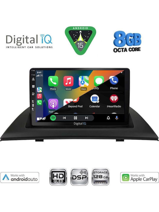 Digital IQ Car Audio System for BMW X3 (E83) 2003-2010 (Bluetooth/USB/WiFi/GPS/Apple CarPlay/Android Auto) with 9" Touch Screen