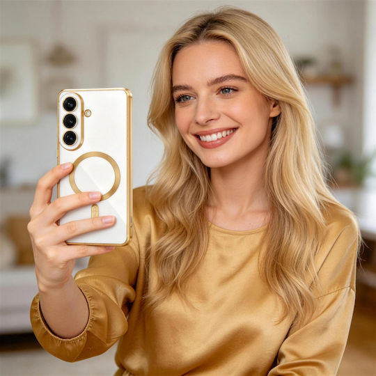 Techsuit Luxus Kristall Rückseite Hülle Transparent Galaxy S26