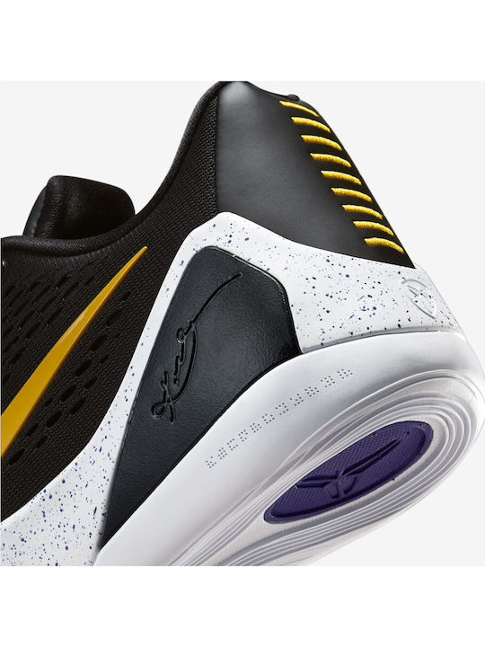 Kobe 9 EM Elite Low EM Protro "Lakers Away" Χαμηλά Μπασκετικά Παπούτσια Black / White / University Gold