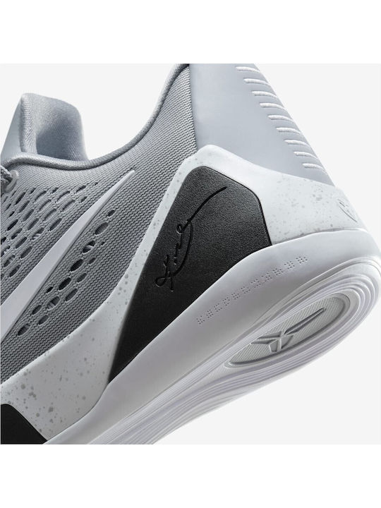 Kobe 9 EM Elite Low EM Protro Low Basketball Shoes Wolf Grey / White