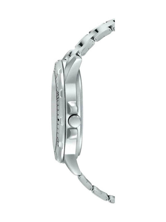 Casio Men's Watch 45mm Battery with Silver Metal Bracelet