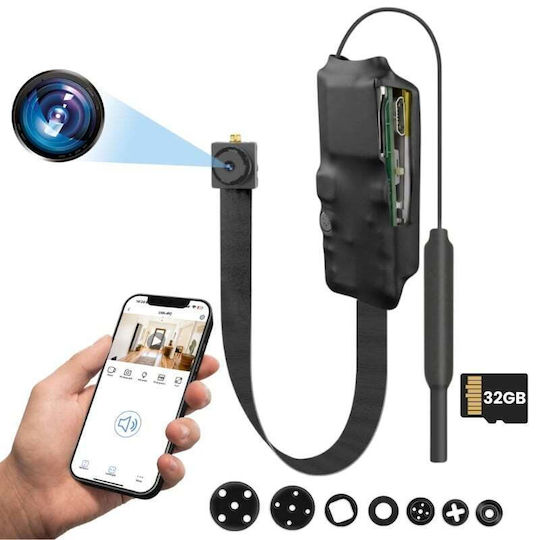 Крита Камера WiFi 1080p със Слот за Карта Памет