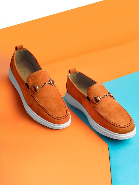 Suede Men's Moccasins in Brown Colour