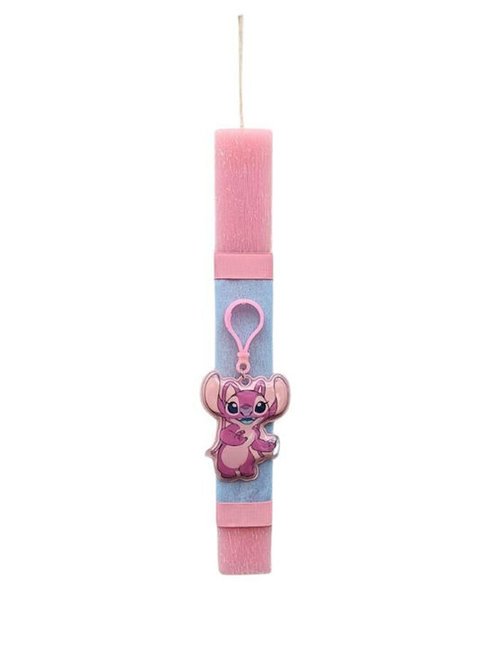 Easter Candle Lilo & Stitch Round Scented Handmade with Box 15cm