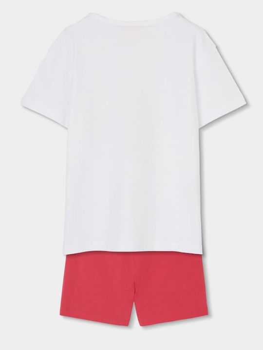 Kids Set with Shorts Summer 2 Pieces White