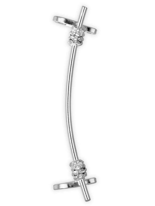 Cercei Ear Cuff Arc Handmade Placat Cu Aur Argint 925