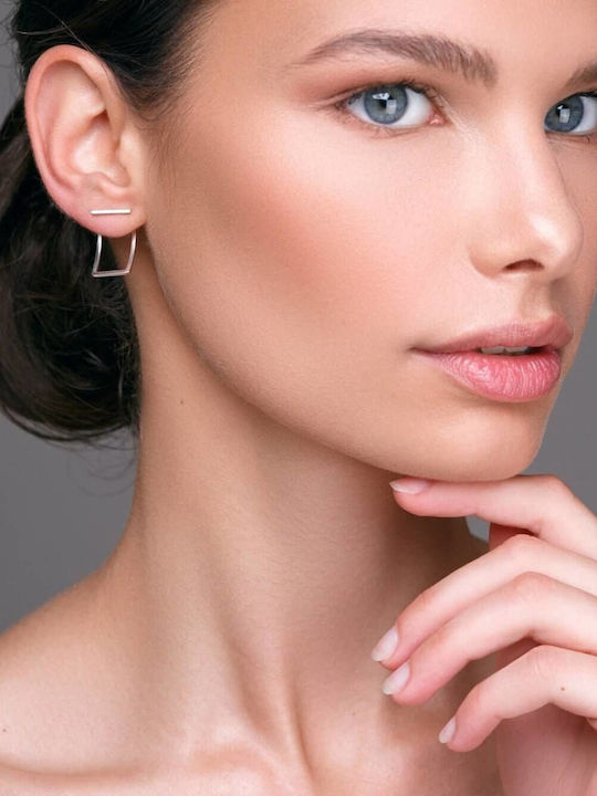 Miniature Handmade Rose Gold Plated Silver 925 Ear Jackets