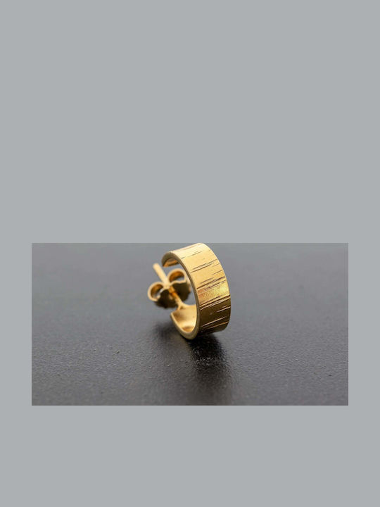 Herren Ohrhänger Ring Geschmiedet Handgefertigt Silber 925