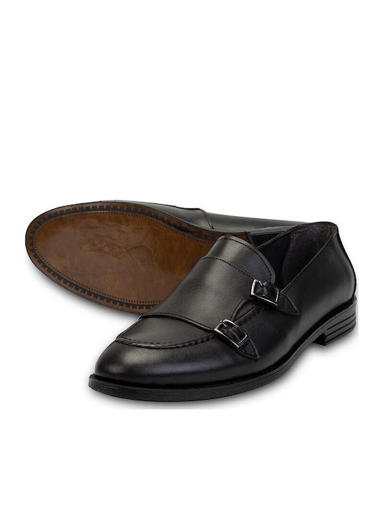Leder Herren Mokassins in Schwarz Farbe