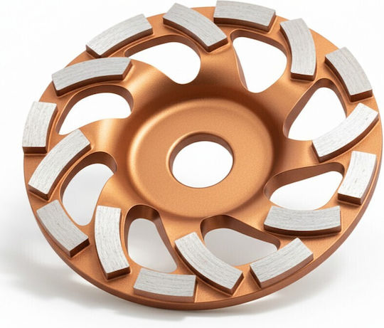 Segmented Diamond Disc Concrete Grinding Zola 125 Mm Universal Arbor 22.2 Mm 5 Mm Diamond Layer Bronze