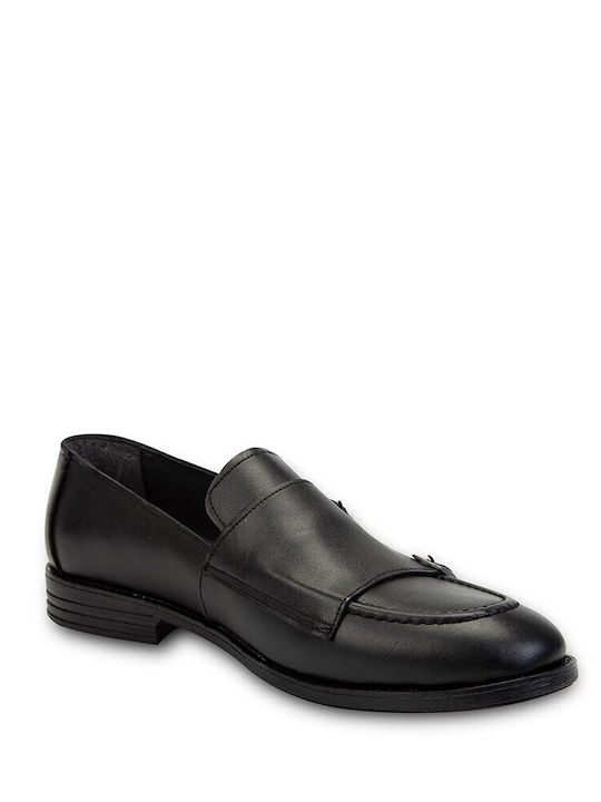 Leder Herren Mokassins in Schwarz Farbe