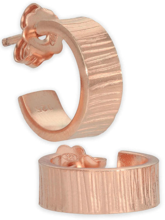 Cercei Rotunzi Huggies Handmade Argint Oxidat 925