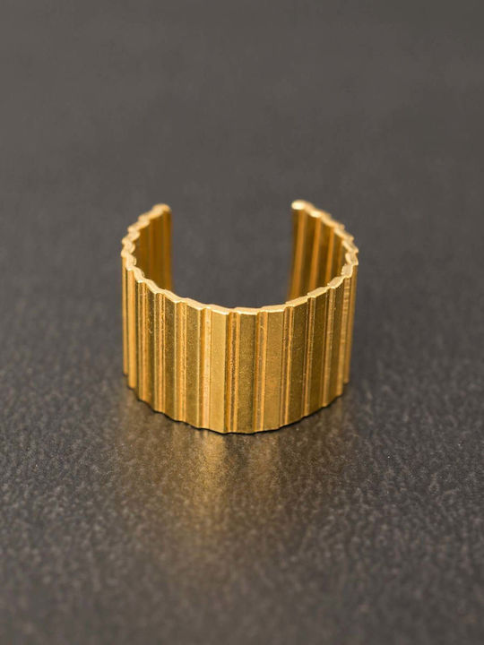 Ohrringe Ear Cuff Rändelungen Handgefertigt Roségold Vergoldetes Silber 925