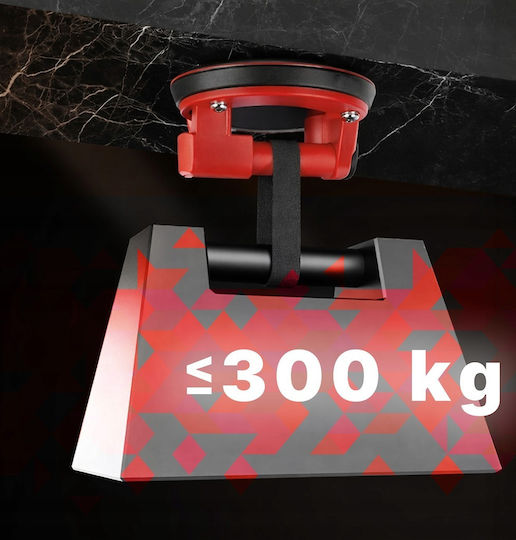 Ventuză Electrică Cu Vacuum Pentru Manipulare Plăci Zola Forță De Aspirație 200-300 Kg Diametru 20 Cm Baterie 2400 Mah Cutie De Depozitare Roșu Negru