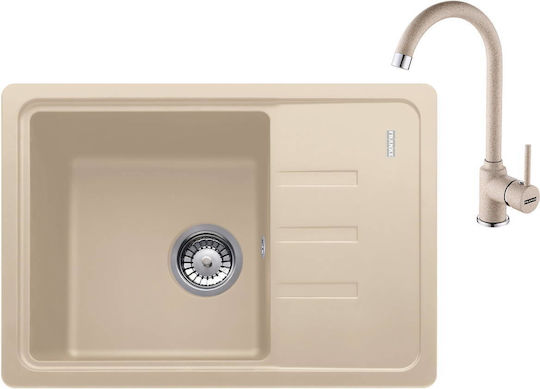 Franke 1140737144 Chiuvetă De Bucătărie Drop-In Inox Cu Robinet L62xL43.5cm Gri Franke 1140737144 Chiuvetă De Bucătărie Drop-In Inox Cu Robinet L62xL43.5cm Gri