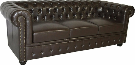Chesterfield Τριθέσιος από Δερματίνη Chesterfield Τριθέσιος από Δερματίνη