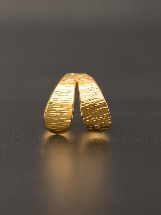 Обица Ear Cuff Пеперуда Розова Позлатена Сребърна 925