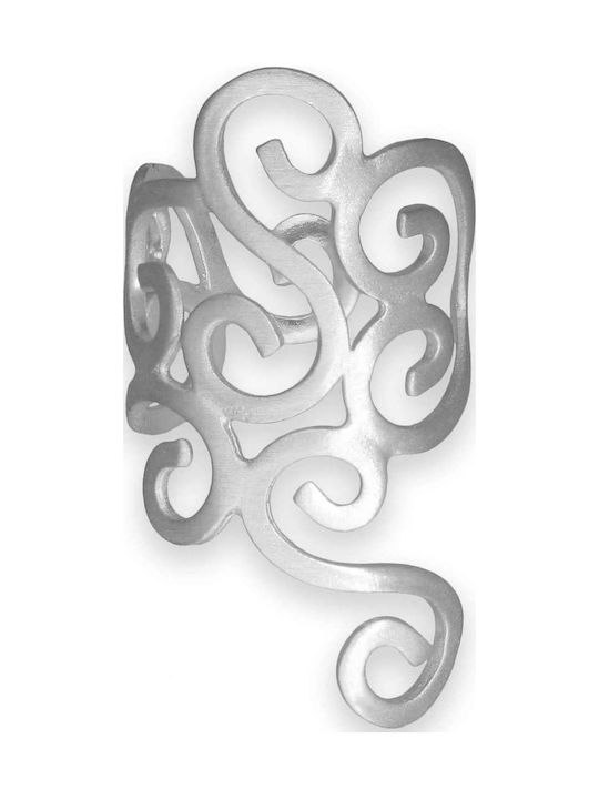 Ohrring Ear Cuff Spiralen Linkes Ohr Handgefertigt Rosa Vergoldetes Silber 925