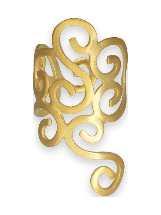 Ohrring Ear Cuff Spiralen Linkes Ohr Handgefertigt Rosa Vergoldetes Silber 925