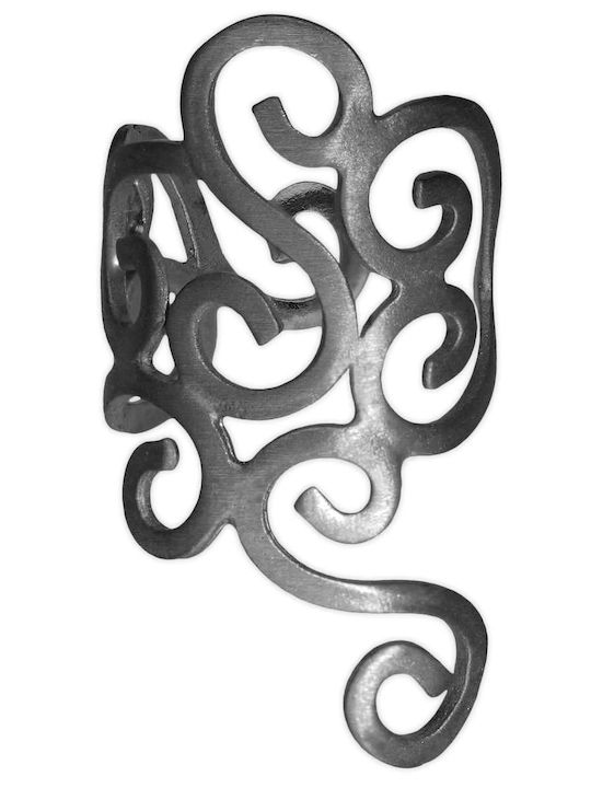 Ohrring Ear Cuff Spiralen Linkes Ohr Handgefertigt Rosa Vergoldetes Silber 925