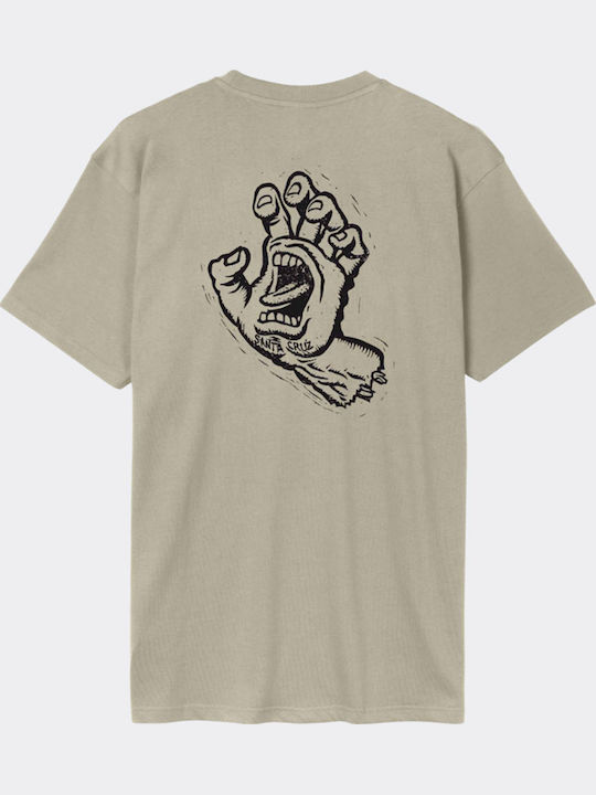 Screaming Hand T-shirt STONE GREY SCA-TEE-13437