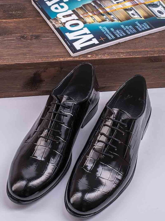 Pantofi Eleganți Bărbătești din Piele Negri