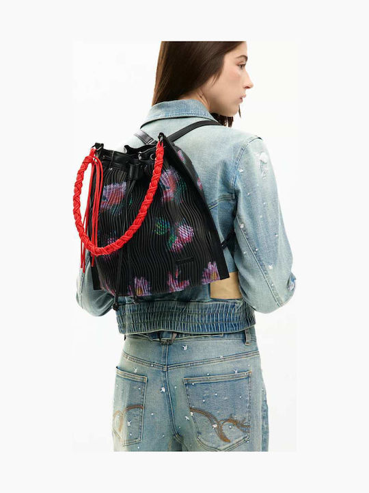 Damentasche Rucksack Schulter Schwarz