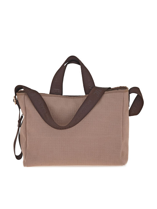 Knitted Women's Handbag Shoulder Beige
