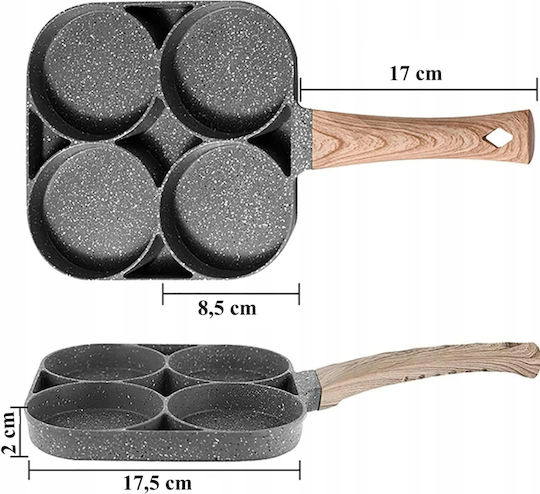 Pan for Pancakes from Aluminum with Non-Stick Coating 8.5cm