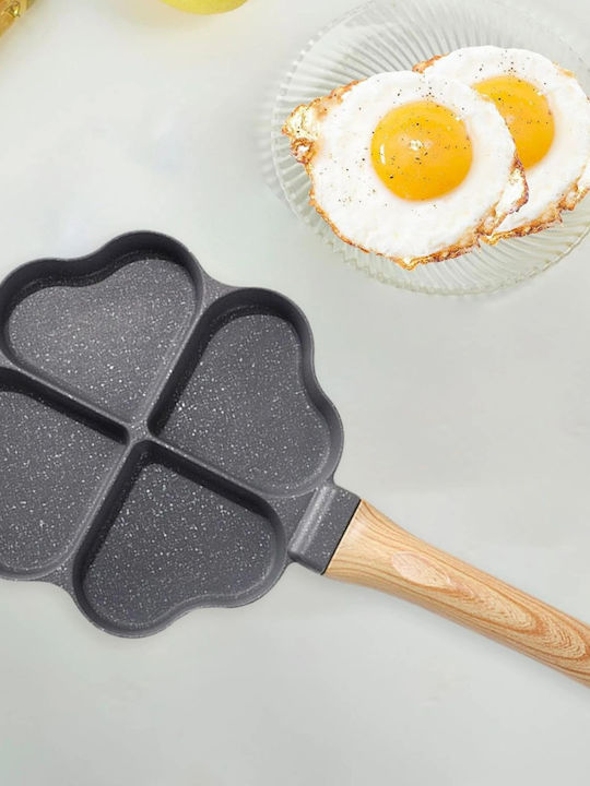 Omeletieră Dublă din Aluminiu cu Acoperire Antiaderentă 17.8cm