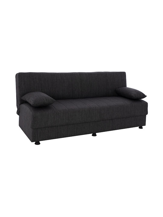Andri Dreisitzer Sofa Sofa mit Stauraum Dark grey 180x72x77cm
