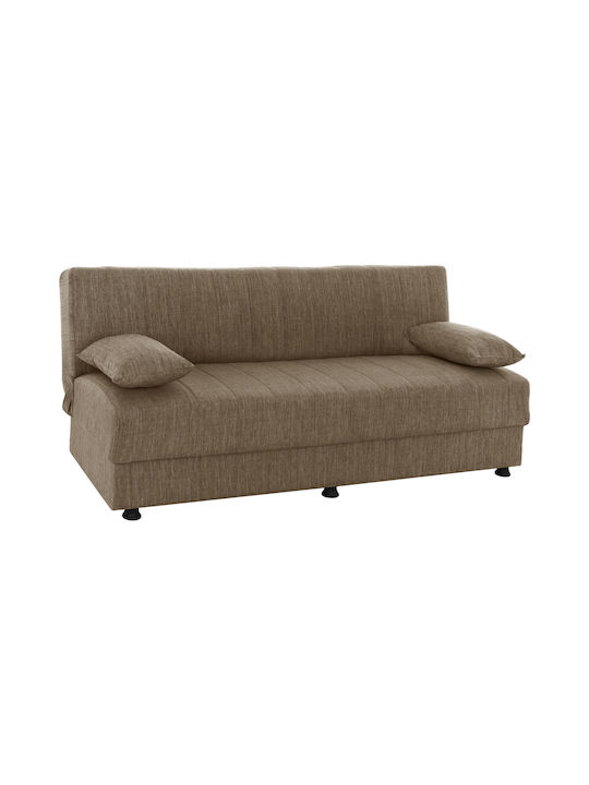 Andri Dreisitzer Sofa mit Stauraum in Braun 180x72x77cm