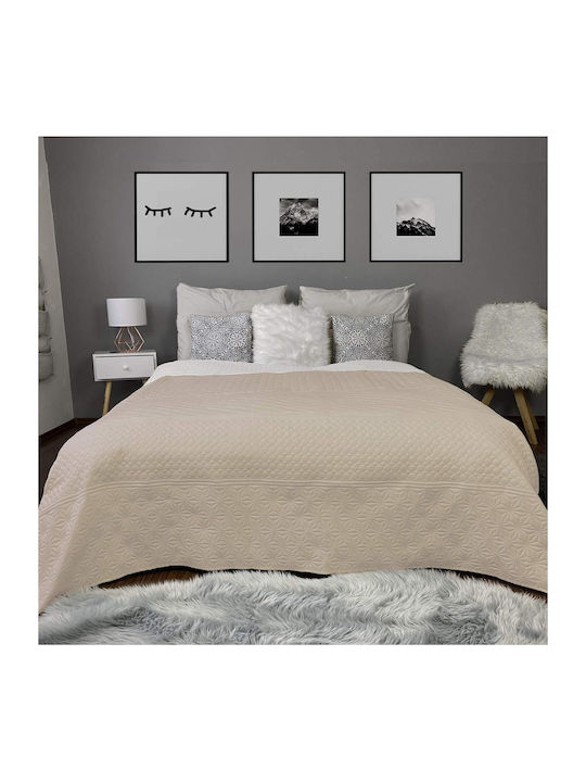 Homelevel Double Coverlet Beige 200x220cm