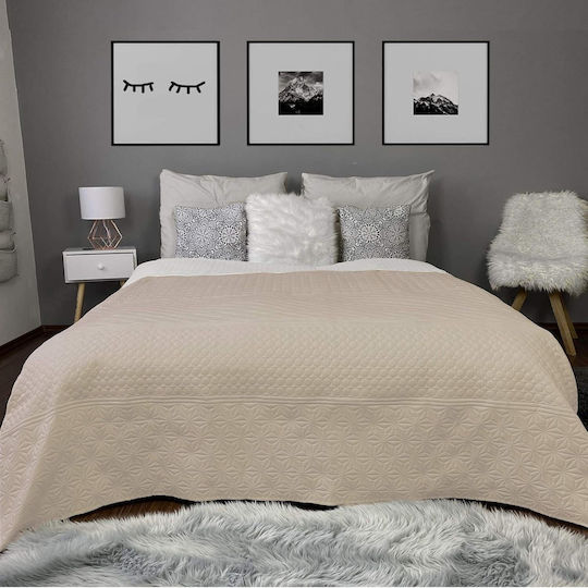 Homelevel Κουβερλί Υπέρδιπλο Beige 240x260cm