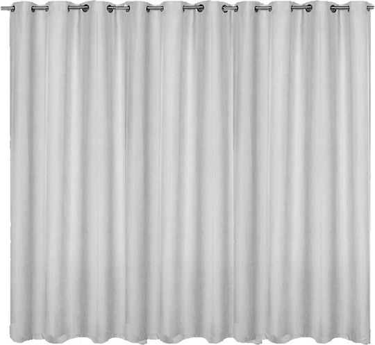 Jemidi24 Verdunkelung mit Grommets Weiß 300x245cm Jemidi24 Verdunkelung mit Grommets Weiß 300x245cm