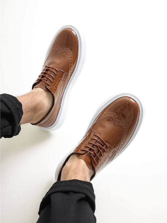 Δερμάτινα Ανδρικά Oxfords Μπλε