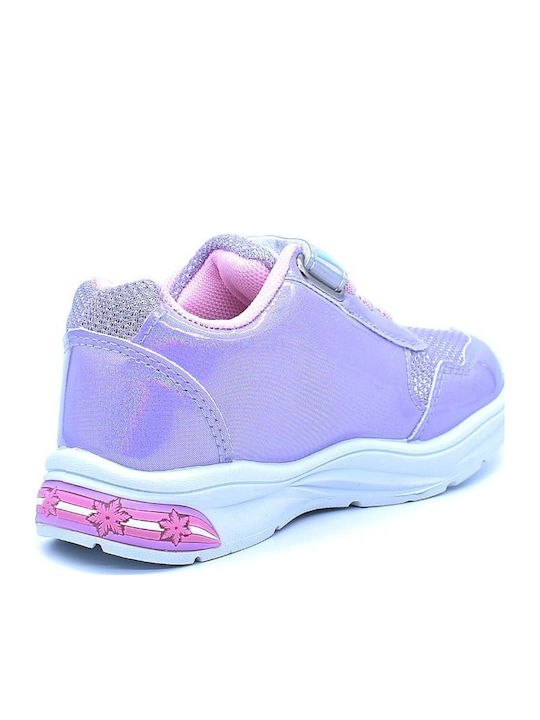 Παιδικά Sneakers με Φωτάκια Μωβ