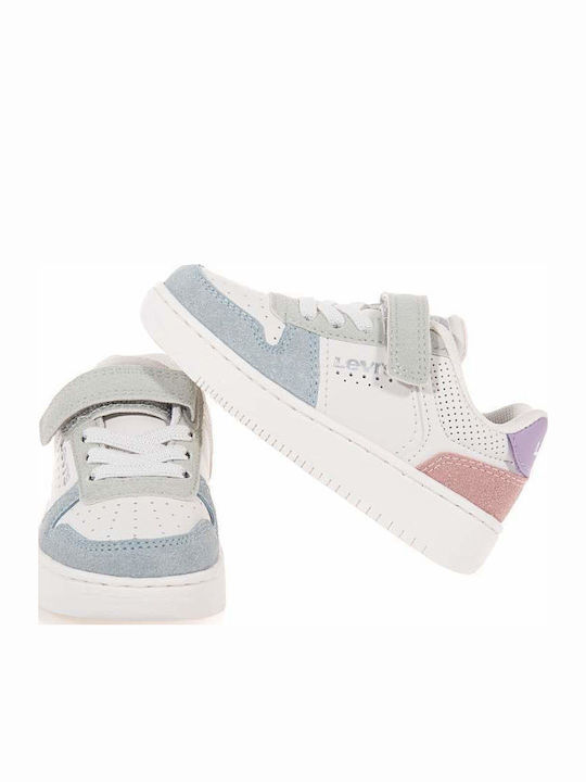 Mini Παιδικά Sneakers με Σκρατς Λευκά
