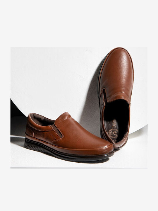 Pantofi Casual Bărbătești Din Piele Anatomici Maro