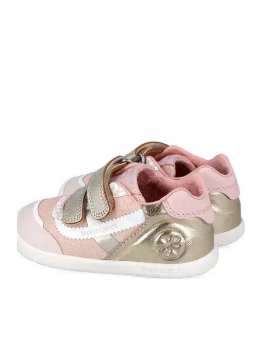 Παιδικά Sneakers Ανατομικά με Σκρατς Ροζ