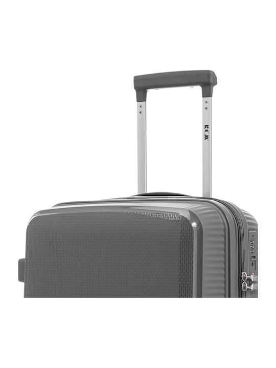 RCM Cabin Travel Suitcase Dark Gray with 4 Wheels